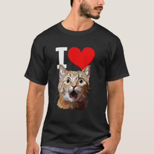 Ich liebe Ginger Cat Meow Kitty Meowdy Mama Papa O T-Shirt