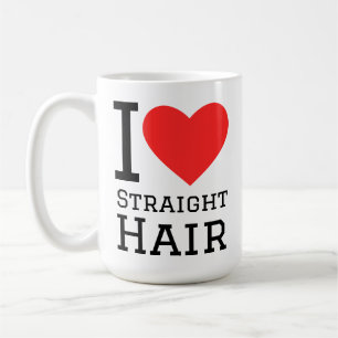 Ich liebe glatte Haare Kaffeetasse
