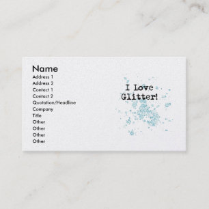 Ich Liebe Glitzer! Visitenkarte