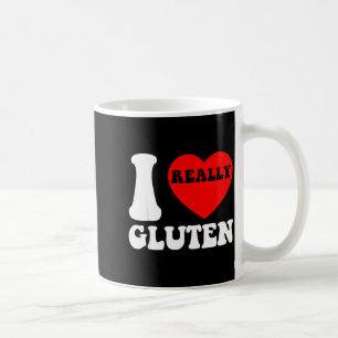Ich liebe Gluten Ich Herz Gluten Kalorien Kohlenhy Kaffeetasse
