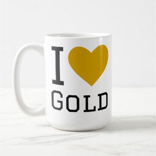 Ich liebe Gold Kaffeetasse