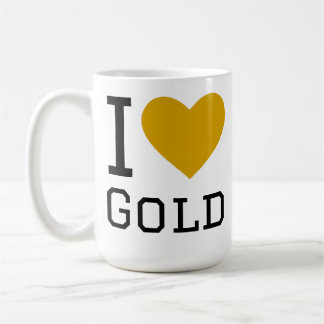 Ich liebe Gold Kaffeetasse