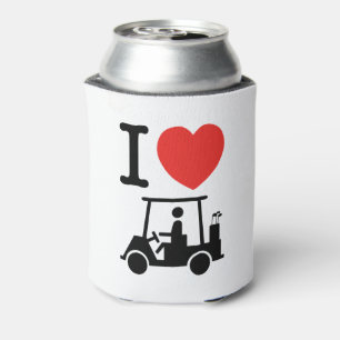 Ich liebe Golf Cart Dosenkühler