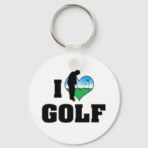 Ich liebe Golf Schlüsselanhänger