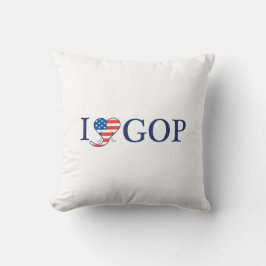 "Ich Liebe GOP" 16" x 16" Kissen