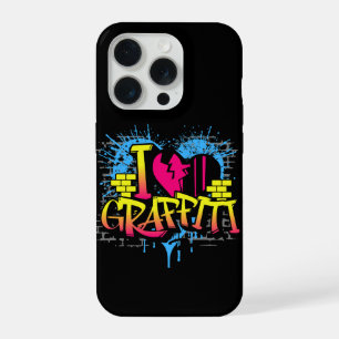 Ich liebe Graffiti – Urbane Street Art iPhone 15 Pro Hülle