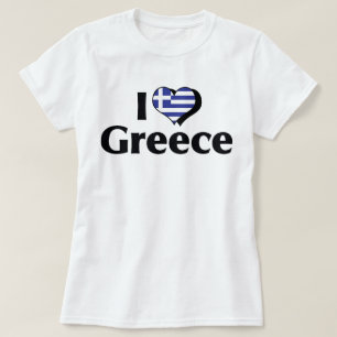 Ich liebe Griechenland-Flagge T-Shirt