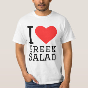Ich Liebe griechischer Salat T-Shirt