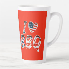 Ich Liebe GRILLEN, amerikanisches Patriotismus Milchtasse