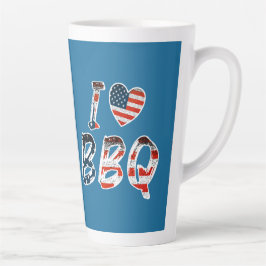 Ich Liebe GRILLEN, amerikanisches Patriotismus Milchtasse