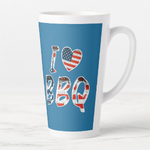 Ich Liebe GRILLEN, amerikanisches Patriotismus Milchtasse
