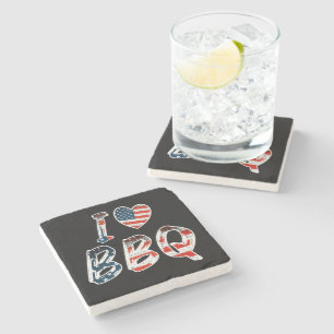 Ich Liebe Grillen, amerikanisches Patriotismus Steinuntersetzer