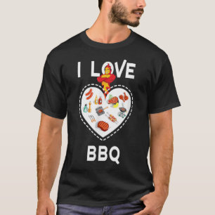 Ich Liebe Grillen Funny für Barbecue Liebhaber und T-Shirt