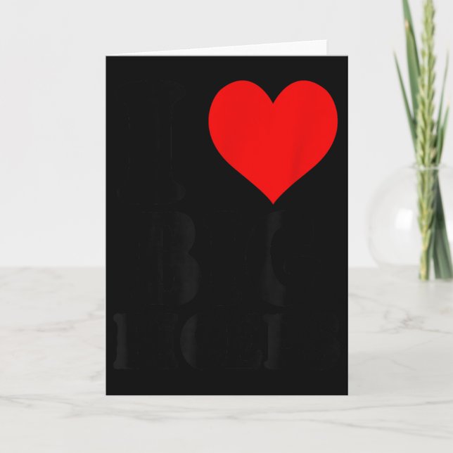 Ich liebe große Bizepse  Karte (Vorderseite)