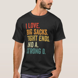 Ich Liebe große Säcke mit zähen Enden und ein star T-Shirt