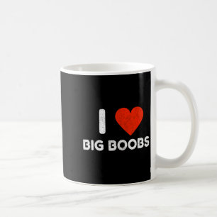 Ich liebe große Vintage-Nöte Kaffeetasse
