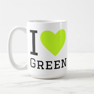 Ich liebe Grün Kaffeetasse