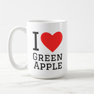 Ich liebe grünen Apfel Kaffeetasse