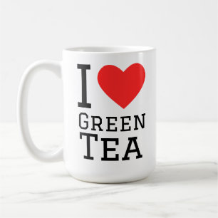 Ich liebe grünen Tee Kaffeetasse