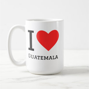 Ich liebe Guatemala Quadratische Aufkleber Kaffeetasse