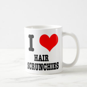 ICH LIEBE Haar-Schlaufen Kaffeetasse