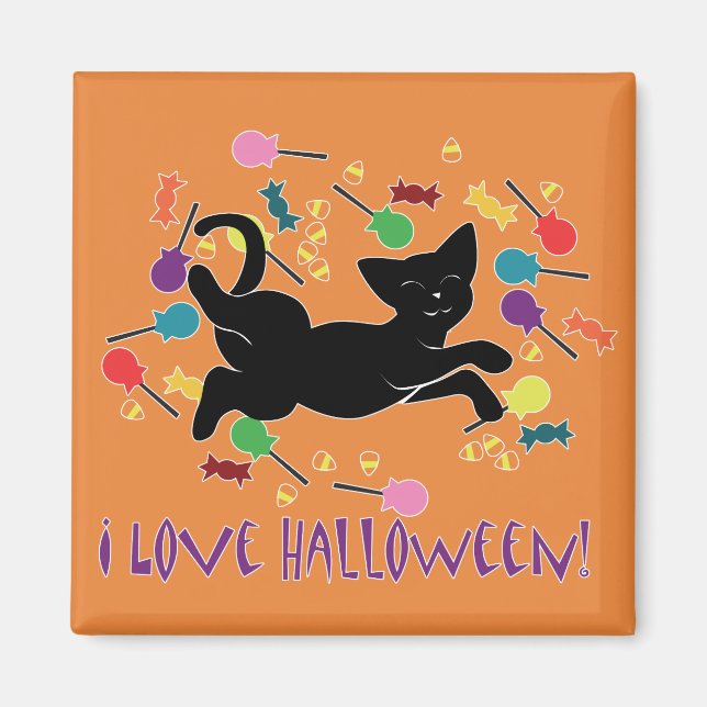 Ich Liebe Halloween! Magnet (Vorne)