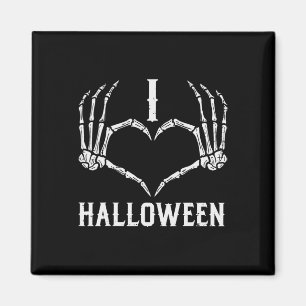 Ich Liebe Halloween Skeleton Hände Herz Niedlich F Magnet
