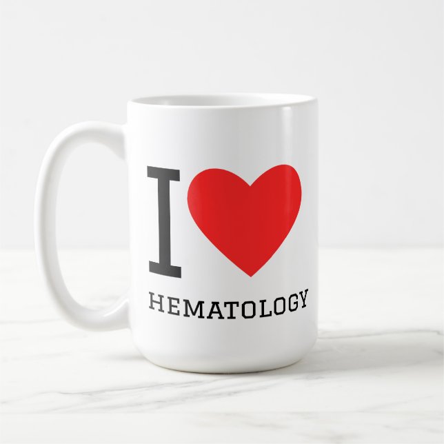 Ich liebe Hämatologie  Kaffeetasse (Links)