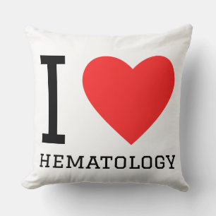 Ich liebe Hämatologie Kissen