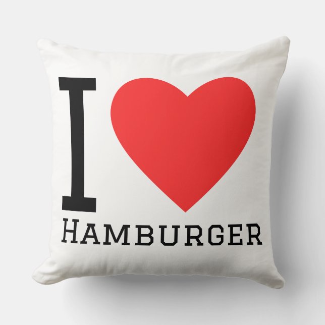 Ich liebe Hamburger Kissen (Vorderseite)