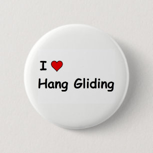 Ich liebe Hängegleiten Button