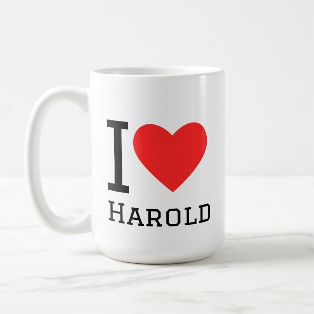 Ich liebe Harold Kaffeetasse (Links)