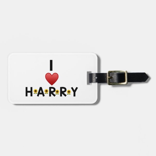ICH LIEBE HARRY GEpäCKANHäNGER (Vorderseite horizontal)