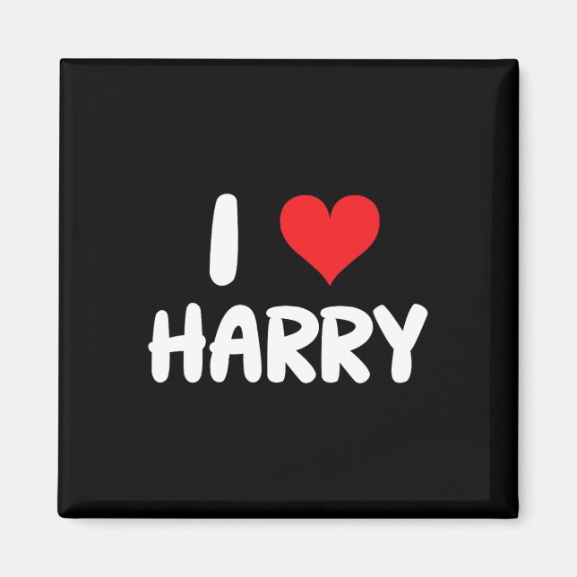 Ich liebe Harry - Herz - Name  Magnet (Vorne)