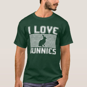 Ich liebe Hasen Vintage T-Shirt