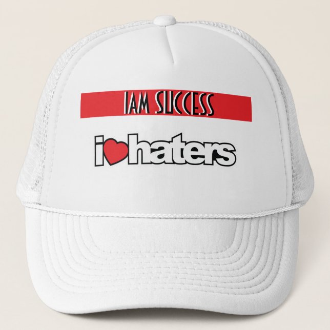 ICH LIEBE HATER TRUCKERKAPPE (Vorderseite)
