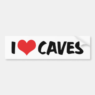 Ich liebe Heart Caves - Höhlenforschung Speläologi Autoaufkleber