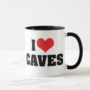Ich liebe Heart Caves - Höhlenforschung Speläologi Tasse
