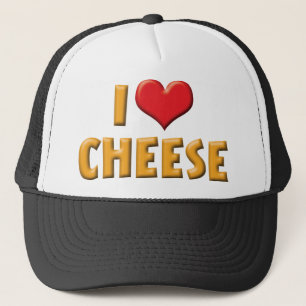 Ich liebe Heart Cheese - Milchliebhaber Truckerkappe