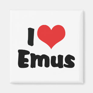 Ich liebe Heart Emus - Emu & Strauß Liebhaber Magnet
