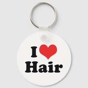 Ich liebe Heart Hair - Haarstylist Friseur Schlüsselanhänger
