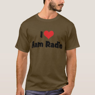 Ich liebe Heart Ham Radio - Amateurfunkliebhaber T-Shirt