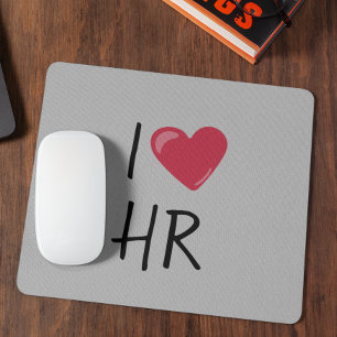 Ich liebe Heart HR Personalabteilung Geschenk Mousepad