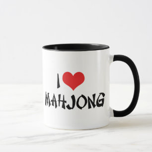Ich liebe Heart Mahjong - Mah Jong Liebhaber Tasse