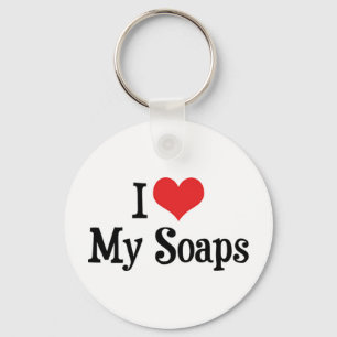 Ich liebe Heart My Soaps - Seifenopernliebhaber Schlüsselanhänger