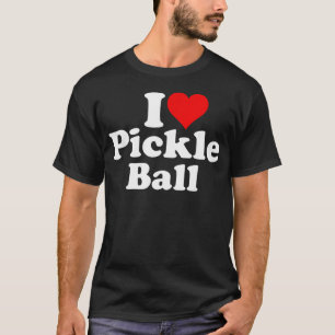 Ich liebe Heart Pickle Ball T-Shirt
