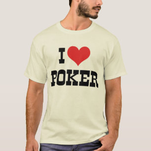 Ich liebe Heart Poker - Texas Holdem Liebhaber T-Shirt