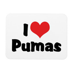 Ich liebe Heart Pumas Magnet