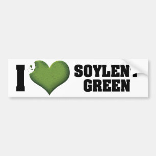 Ich liebe Heart Soylent Green Autoaufkleber