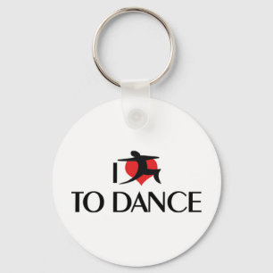 Ich liebe Heart To Dance - Ballett Tango Walzer Li Schlüsselanhänger